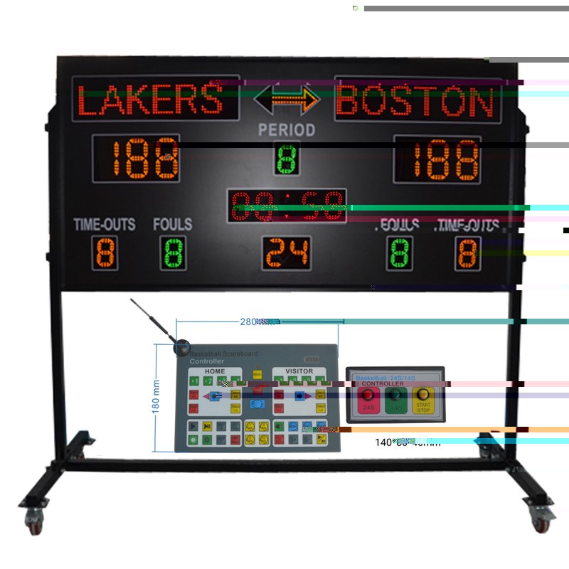 Tableau de score LED extérieur 1800×900 — étanche
